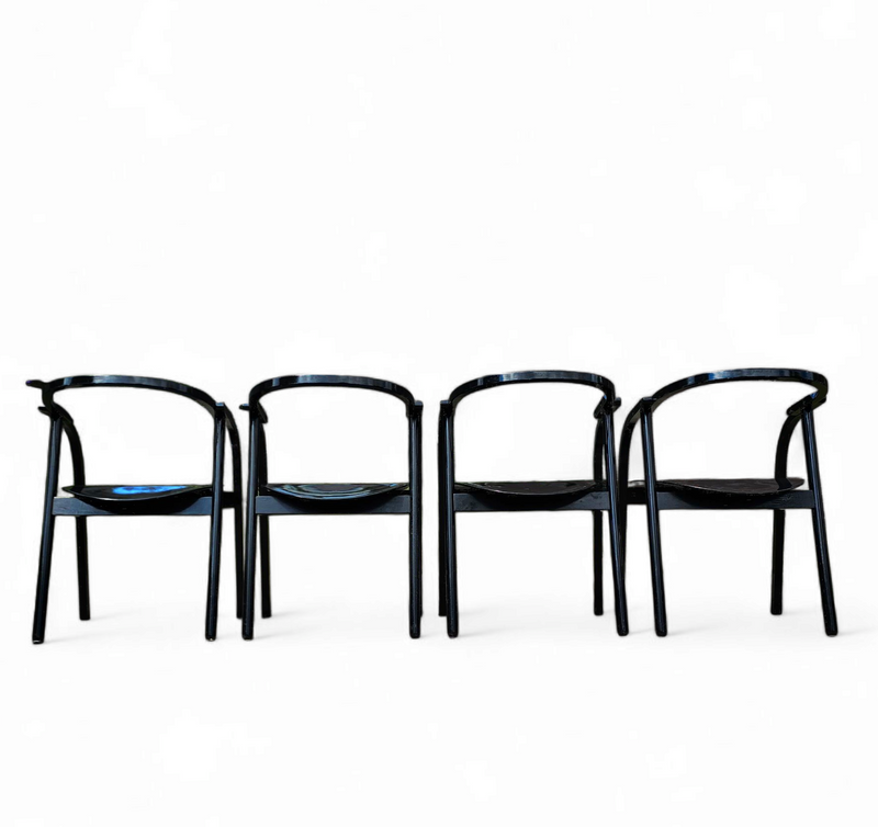 4 x  chair 'Otto' for Ibis / by Werther Toffoloni / A Compasso d'Oro was awarded in 1981