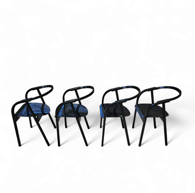 4 x  chair 'Otto' for Ibis / by Werther Toffoloni / A Compasso d'Oro was awarded in 1981