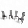 4 x Postmodern chair / metal frame / 1980s