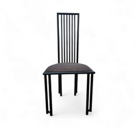 4 x Postmodern chair / metal frame / 1980s