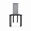 4 x Postmodern chair / metal frame / 1980s