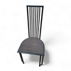4 x Postmodern chair / metal frame / 1980s