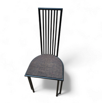 4 x Postmodern chair / metal frame / 1980s