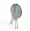 Aluminium standing tables 1970s / Height 111
