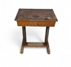 Matching school chair and table / both adjustable by
Grythyttan / first half of the 20th century