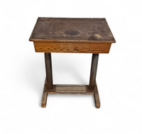 Matching school chair and table / both adjustable by
Grythyttan / first half of the 20th century