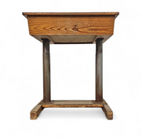 Matching school chair and table / both adjustable by
Grythyttan / first half of the 20th century