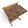Matching school chair and table / both adjustable by
Grythyttan / first half of the 20th century
