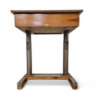Matching school chair and table / both adjustable by
Grythyttan / first half of the 20th century