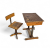 Matching school chair and table / both adjustable by
Grythyttan / first half of the 20th century