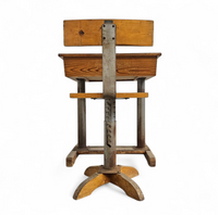 Matching school chair and table / both adjustable by
Grythyttan / first half of the 20th century
