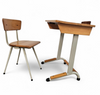 Rare school desk set / tapering legs / 1960s