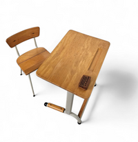 Rare school desk set / tapering legs / 1960s