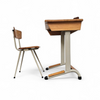 Rare school desk set / tapering legs / 1960s