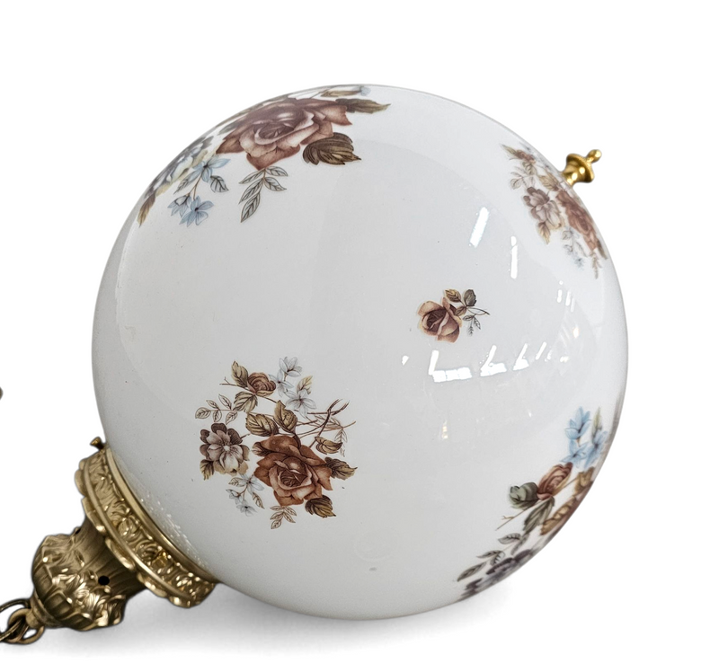 Hall lamps / Louis XV style / Belgium Glass/brass 1970