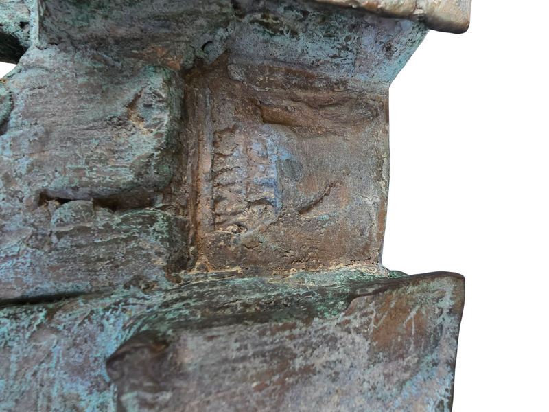 Italian Bronze sculpture / abstract Village