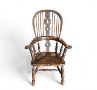 A large Yorkshire Broadarm Windsor armchair