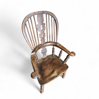 A large Yorkshire Broadarm Windsor armchair
