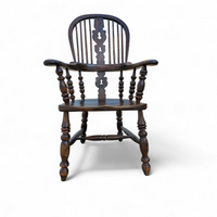 A large Yorkshire Broadarm Windsor armchair