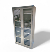Metal laboratory / industrial Cabinets / 1960s / N.V. Boma