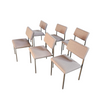 6 x No. 33 dining chair by Gijs van der Sluis for Van der Sluis Stalen Meubelen, 1960s