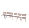 6 x No. 33 dining chair by Gijs van der Sluis for Van der Sluis Stalen Meubelen, 1960s