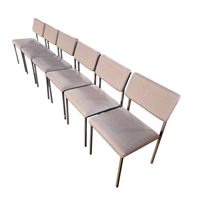 6 x No. 33 dining chair by Gijs van der Sluis for Van der Sluis Stalen Meubelen, 1960s
