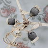 Large floral ceiling lamp 1950s