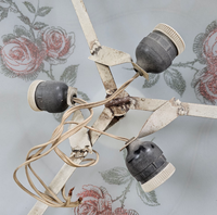 Large floral ceiling lamp 1950s