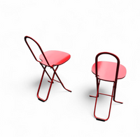 Folding Chairs by Gastone Rinaldi for Thema / 1970s / Set of 2