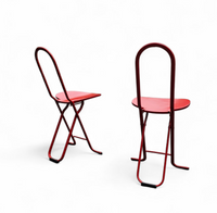 Folding Chairs by Gastone Rinaldi for Thema / 1970s / Set of 2