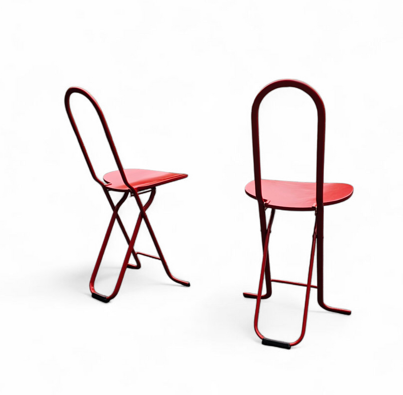Folding Chairs by Gastone Rinaldi for Thema / 1970s / Set of 2