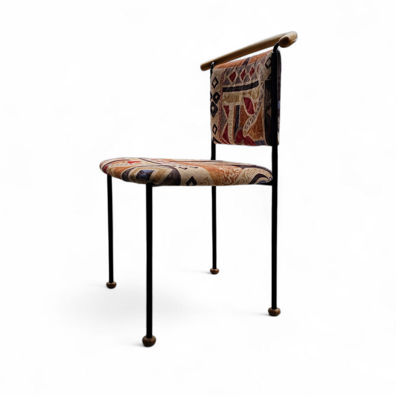 2 x Vintage Italian Side / Desk Chair 1980s