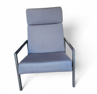 Gijs van der Sluis / high back arm chair / light grey