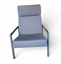 Gijs van der Sluis / high back arm chair / light grey