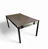 Rare dining set / Italy / 1970s/
solid black painted wood / 6 x chair / matching table