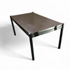 Rare dining set / Italy / 1970s/
solid black painted wood / 6 x chair / matching table