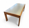 Pine wood dining table / formica top / 1970s