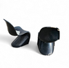 2 x 1959 Verner Panton Early Fiberglass S Chairs for Herman Miller / overpainted
