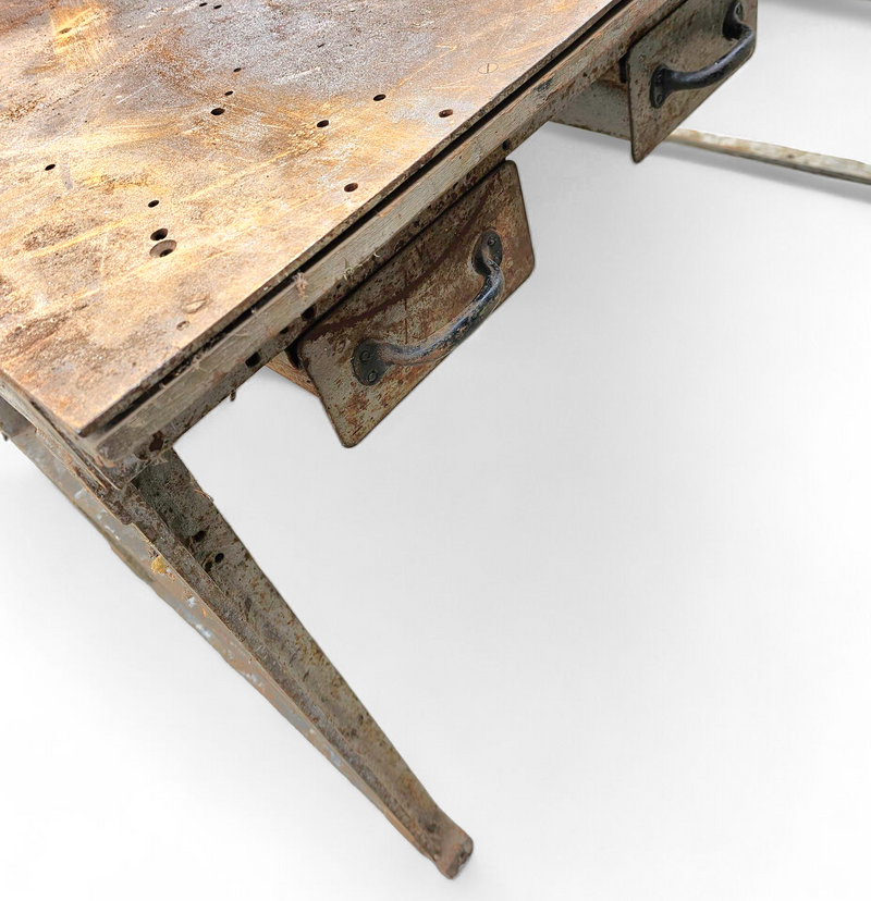 Labour / industrial weighty iron table / 1960s