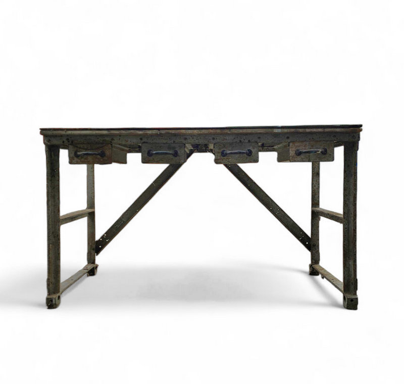 Labour / industrial weighty iron table / 1960s