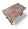 Ornate wood studded bobbin table / desk