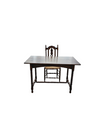 Ornate wood studded bobbin table / desk