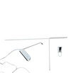 2 x rare table lamp / Dijkstra / 1980s / can be used vertically / horizontally
