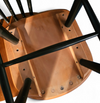 Set of 2 Spindle Back dining chairs / curved
seating / Teak wood seat / 1960s / Pastoe Holland / 1970s