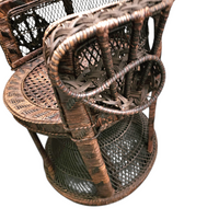 Peacock Emmanuelle Wicker Chair / Kok Maison / 1970s