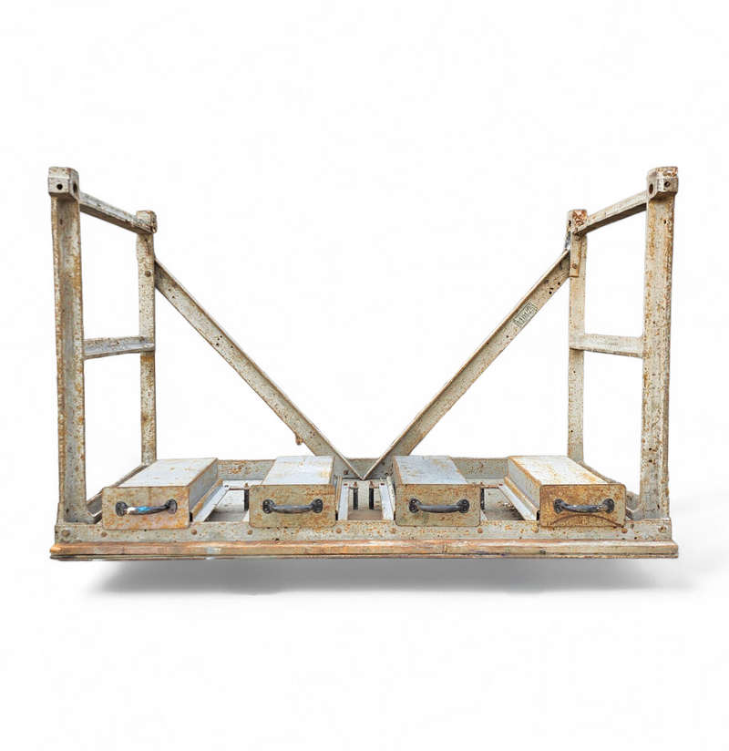Labour / industrial weighty iron table / 1960s
