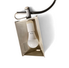 Rare vintage adjustable white wall arch lamp from the 70s.