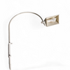 Rare vintage adjustable white wall arch lamp from the 70s.