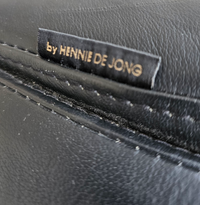 6 x rare leather dining chair by Hennie de Jong / 1990s